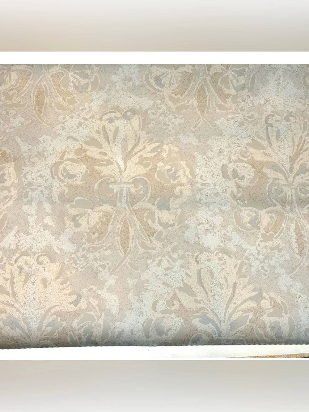 Vintage Schumacher WallPaper Damask Rare MCM Design Retro 60’s / 70’s Prepasted